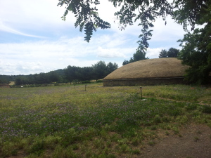 Ingresso del parco con la Tomba dei carri