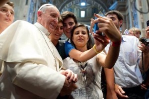 Il selfie di Papa Francesco