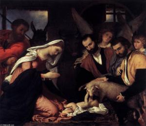 Lorenzo-Lotto-Adoration-of-the-Shepherds-2-