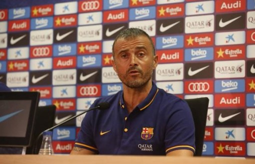 Luis Enrique, ex tecnico giallorosso attualmente al suo secondo anno consecutivo sulla panchina dei blaugrana