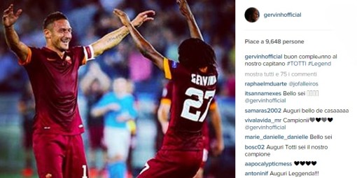 Gli auguri di Gervinho