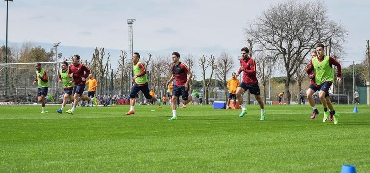 Roma, ripresa allenamenti Trigoria