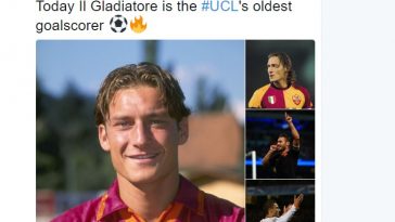 Totti celebrato dalla UEFA Champions League