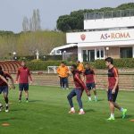 Roma, allenamenti Trigoria