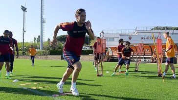 Roma, sedute allenamento Trigoria