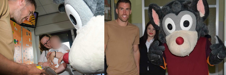 Strootman, Roma Cares Pertini