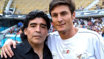 Maradona e Zanetti messaggi per Totti