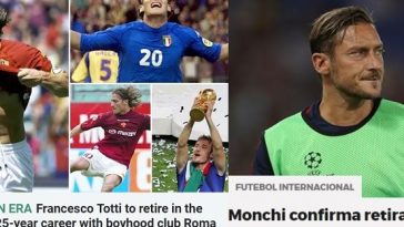 Monchi annuncia addio di Totti