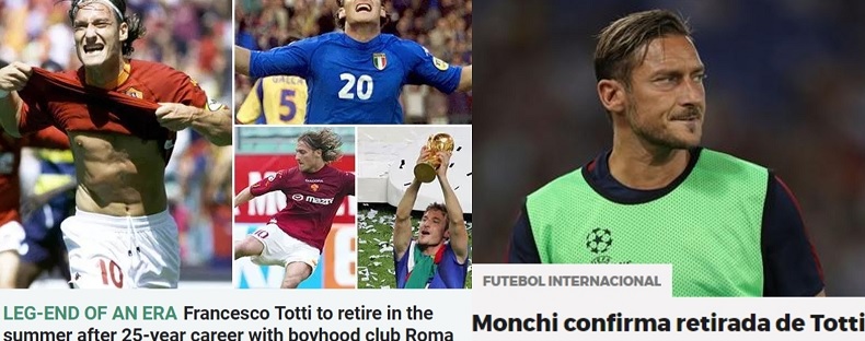 Monchi annuncia addio di Totti