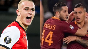 Roma, Karsdorp Manolas e Paredes