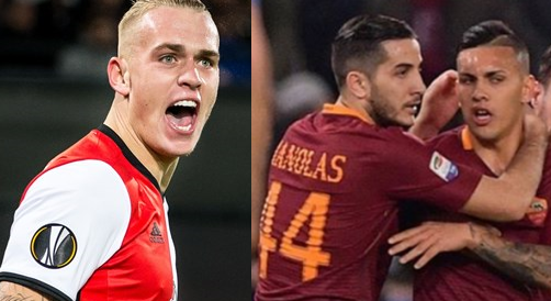 Roma, Karsdorp Manolas e Paredes