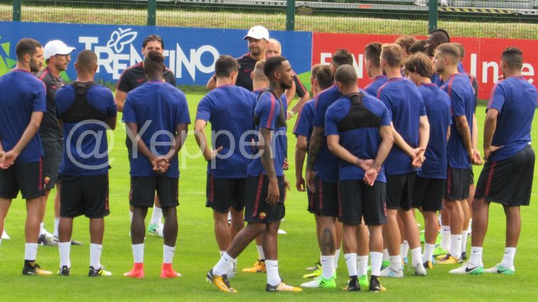Di Francesco, allenamenti Roma