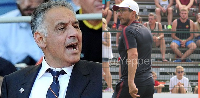 Roma, Pallotta e Di Francesco