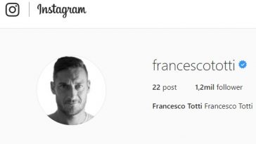 Totti Instagram seguaci