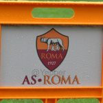 AS Roma cartello arancione