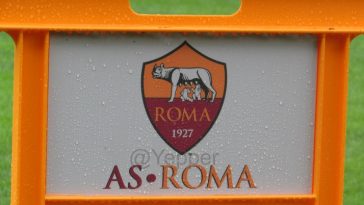 AS Roma cartello arancione