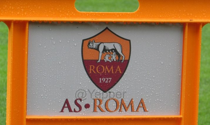 AS Roma cartello arancione