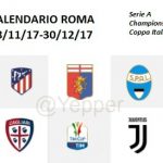 Calendario Roma match fine 2017