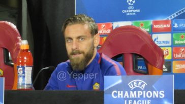 De Rossi conferenza stampa Champions