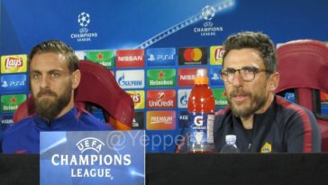 Di Francesco De Rossi conferenza stampa Champions League