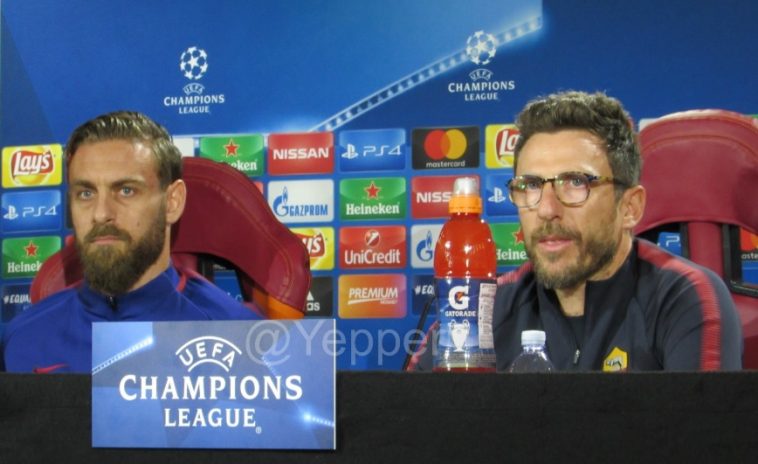 Di Francesco De Rossi conferenza stampa Champions League