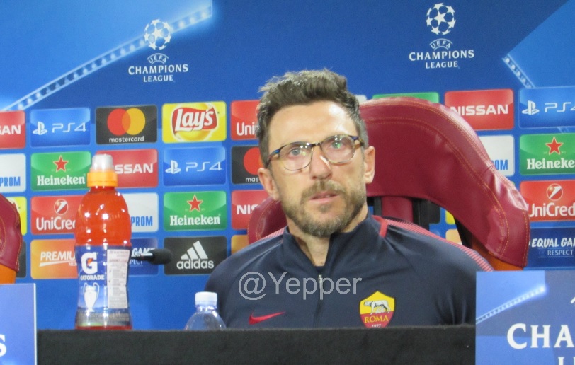 Di Francesco conferenza stampa Champions League