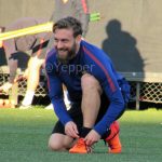 Roma, De Rossi allenamento