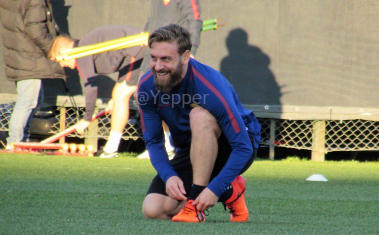 Roma, De Rossi allenamento