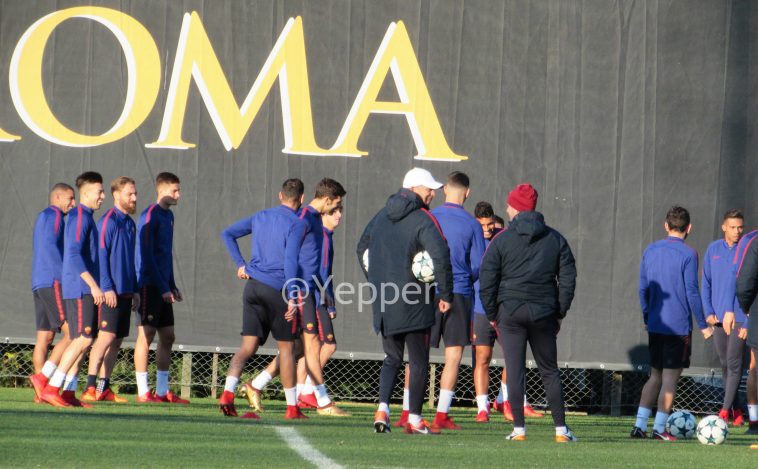 Roma allenamenti Trigoria programma