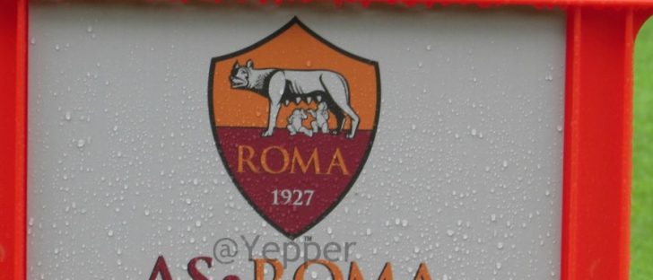 AS Roma cartello rosso