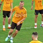 Dzeko allenamento Trigoria