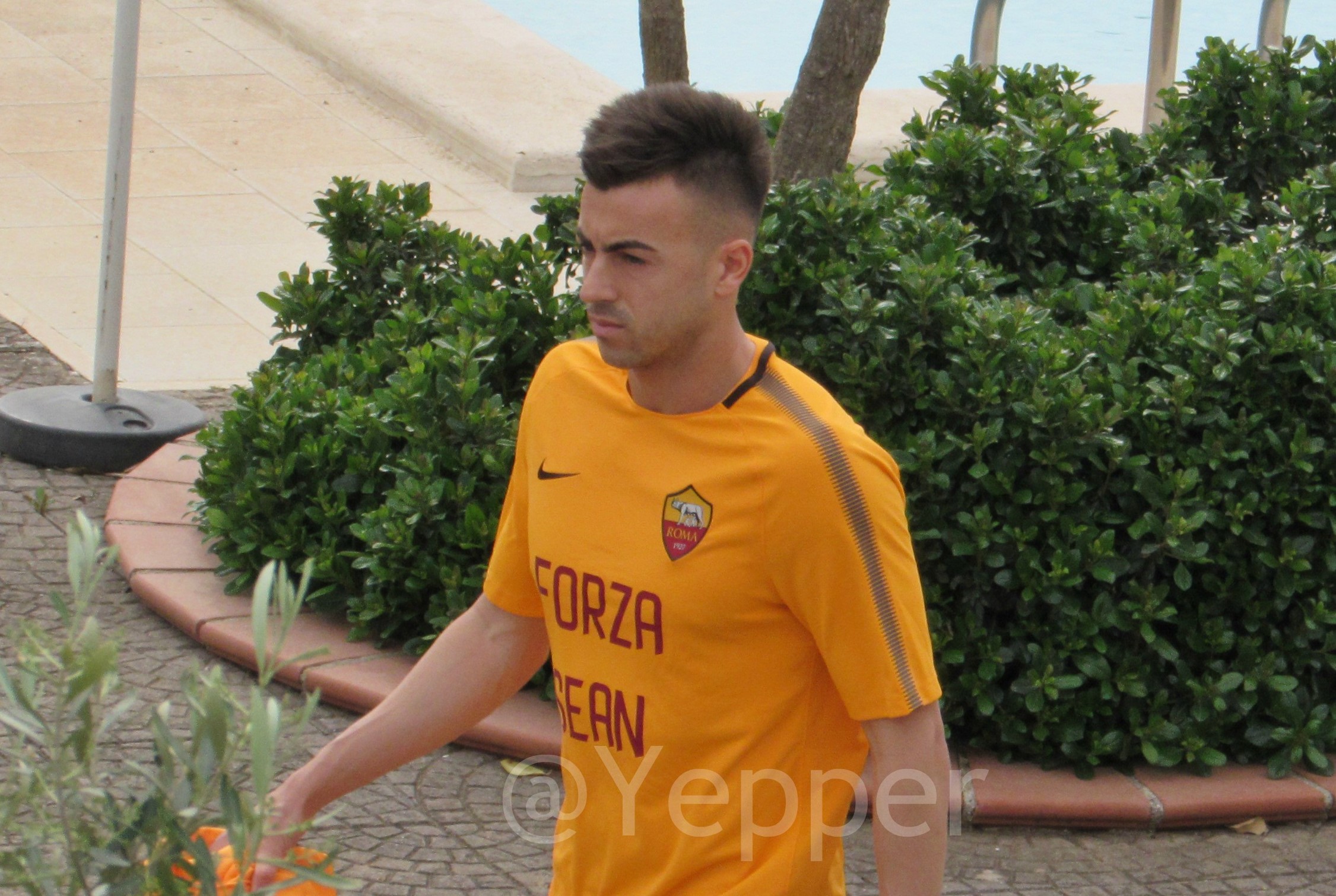 El Shaarawy allenamento Trigoria