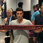 Ivan Marcano arrivo a Fiumicino YP