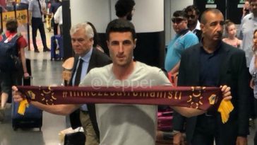 Ivan Marcano arrivo a Fiumicino YP