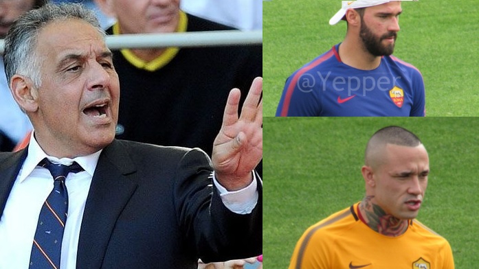 Pallotta, Alisson e Nainggolan