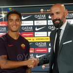 Conferenza stampa di Presnetazione di Kluivert con Monchi