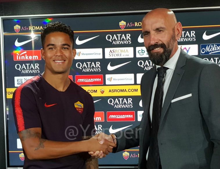 Conferenza stampa di Presnetazione di Kluivert con Monchi