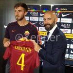 Presentazione Cristante con Monchi e maglia
