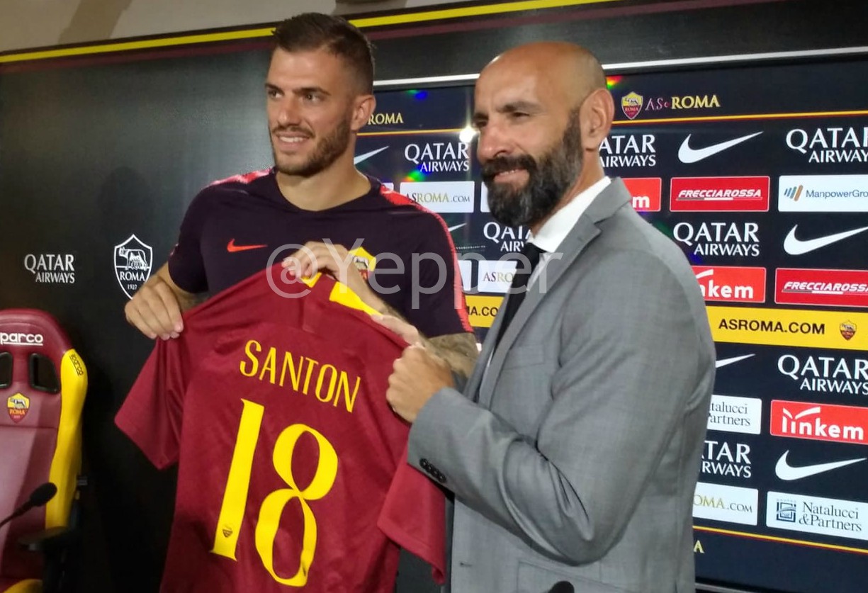 Presentazione Santon maglia con Monchi