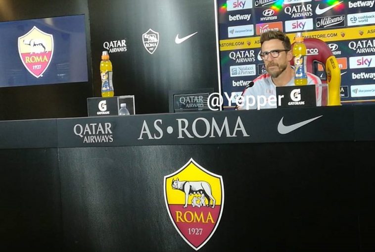 Di Francesco conferenza stampa pre Roma-Atalanta
