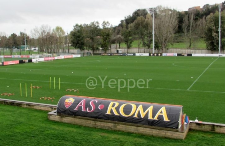 Trigoria Roma allenamento