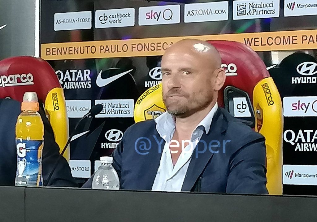 Conferenza stampa presentazione Fonseca con Petrachi