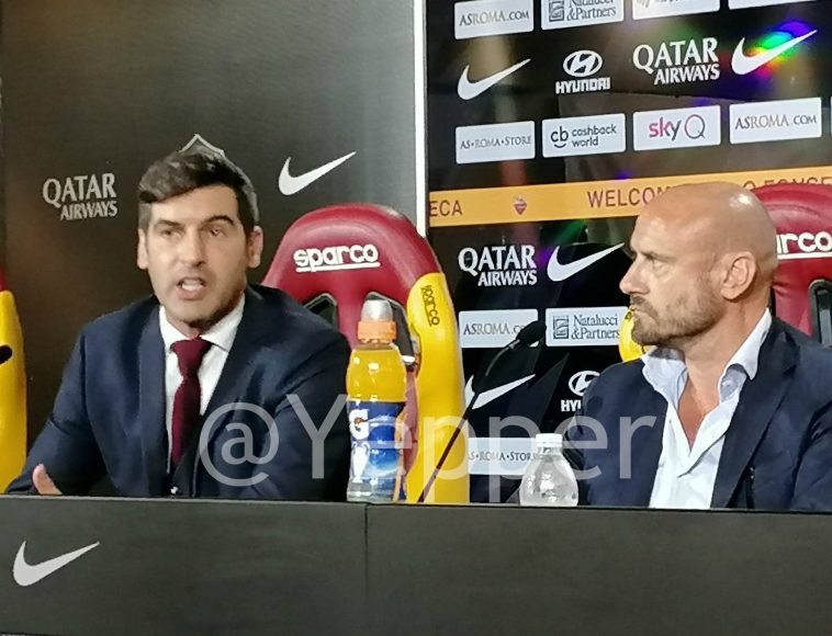 Conferenza stampa presentazione Fonseca con Petrachi
