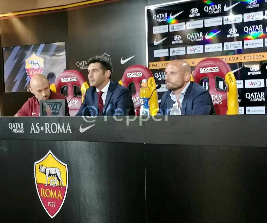 Conferenza stampa presentazione Fonseca con Petrachi