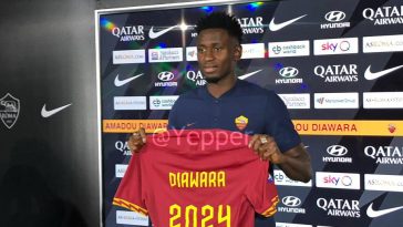 Diawara conferenza stampa presentazione a Trigoria
