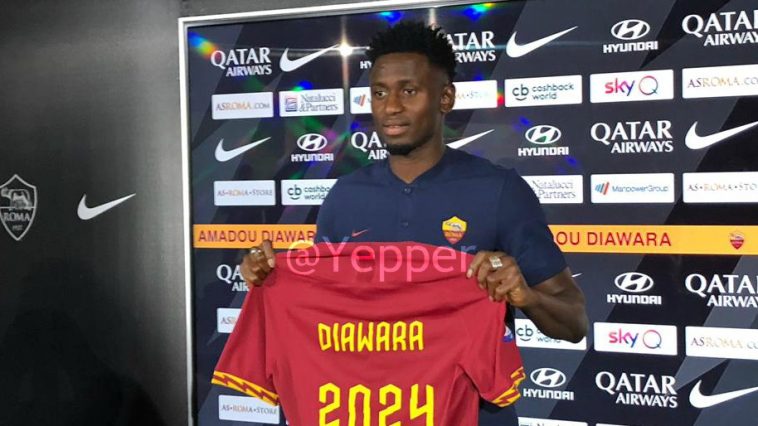 Diawara conferenza stampa presentazione a Trigoria