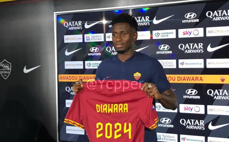 Diawara conferenza stampa presentazione a Trigoria