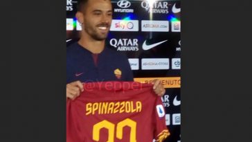 Spinazzola presentazione Trigoria