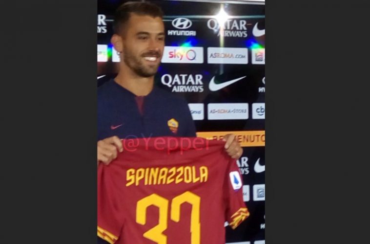 Spinazzola presentazione Trigoria