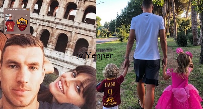 Dzeko e Amra rinnovo Roma 2
